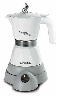 قهوه ساز برقی موکاپات آریته ایتالیا مدل Ariete Moka Aroma 1358 | رنگ سفید | مناسب برای ۴ فنجان قهوه با طعم اصیل